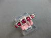 .96CT DIAMOND & AAA RUBY 14KT WHITE GOLD 3D 7 STONE CHANNEL ANNIVERSARY RING