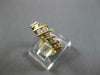 ESTATE .62CT DIAMOND 14KT YELLOW GOLD 3D DIAGONAL FUN ANNIVERSARY RING