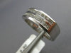 WIDE .80CT DIAMOND PLATINUM 3D PRINCESS CHANNEL 2 ROW WEDDING ANNIVERSARY RING