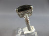 EXTRA LARGE 9.57CT DIAMOND & AAA SMOKY TOPAZ 14K WHITE GOLD CUSHION & ROUND RING
