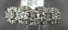 ESTATE 2.20CT DIAMOND 14KT WHITE GOLD 3D ROUND HALO ETERNITY ANNIVERSARY RING