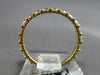 ESTATE 1CT DIAMOND 18KT YELLOW GOLD ROUND 2MM ETERNITY WEDDING ANNIVERSARY RING
