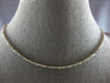 6.2CT CHAMPAGNE COLOR DIAMOND 14KT WHITE GOLD 3D ETERNITY TENNIS LOVE NECKLACE