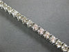 ESTATE 7.30CT DIAMOND 14KT WHITE GOLD 3D CLASSIC FOUR PRONG TENNIS BRACELET