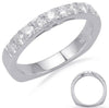 .61CT DIAMOND 14KT WHITE GOLD CLASSIC 9 STONE SEMI ETERNITY FUN ANNIVERSARY RING
