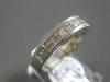ESTATE 1.35CT DIAMOND 14KT WHITE GOLD ROUND & BAGUETTE FILIGREE ANNIVERSARY RING