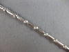 ESTATE .56CT DIAMOND 14K WHITE GOLD ROUND BEZEL BY THE YARD LOVE TENNIS BRACELET
