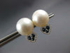 .37CT DIAMOND & AAA SAPPHIRE & AAA SOUTH SEA PEARL 14KT WHITE GOLD STUD EARRINGS