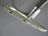 .87CT DIAMOND 14K 2 TONE GOLD BY THE YARD SEMI ETERNITY FLEXIBLE BANGLE BRACELET