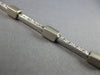 .50CT DIAMOND 14KT WHITE GOLD 3D MATTE & SHINY RECTANGULAR FUN TENNIS BRACELET