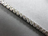 4.65CT DIAMOND 14KT WHITE GOLD 3D CLASSIC ROUND 2 ROW MULTI LEAF TENNIS BRACELET