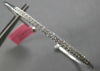 ESTATE .37CT DIAMOND 18KT WHITE GOLD 3D FLEXIBLE 2MM CUFF BANGLE BRACELET