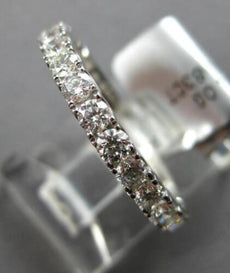 .83CT DIAMOND 18KT WHITE GOLD ROUND 2.5MM SEMI ETERNITY WEDDING ANNIVERSARY RING