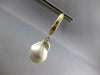 LARGE AAA SOUTH SEA PEARL 14KT YELLOW GOLD 3D CLASSIC LEVERBACK HANGING EARRINGS
