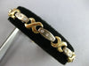.75CT DIAMOND 14KT 2 TONE GOLD 3D 3 STONE PAST PRESENT FUTURE XO TENNIS BRACELET