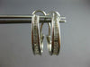 .71CT DIAMOND 14KT WHITE GOLD BAGUETTE CHANNEL UMBRELLA CLIP ON EARRINGS #27648