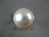 LARGE .37CT DIAMOND & AAA SOUTH SEA PEARL 18KT ROSE GOLD CLASSIC HALO LOVE RING