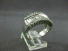 ANTIQUE WIDE 1.82CT DIAMOND BAGUETTE & ROUND 14KT W GOLD ANNIVERSARY RING #2137