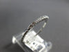 ESTATE .19CT DIAMOND 14KT WHITE GOLD 3D CLASSIC BAR BEADED FUN RING