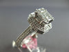 LARGE 1.68CT DIAMOND 18KT WHITE GOLD ROUND & BAGUETTE INVISIBLE ENGAGEMENT RING