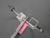 WIDE .59CT DIAMOND 18K WHITE GOLD 3D ROUND & BAGUETTE INVISIBLE BANGLE BRACELET
