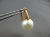 LARGE .61CT DIAMOND & AAA SOUTH SEA PEARL 18KT ROSE GOLD 3 ROW HANGING EARRINGS