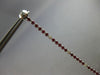 EXTRA LONG .64CT DIAMOND & AAA RUBY 14K WHITE GOLD FLEXIBLE BAR HANGING EARRINGS