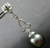 LARGE 1.04CT DIAMOND & AAA TAHITIAN PEARL 18KT WHITE GOLD FUN HANGING EARRINGS