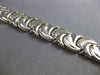 ESTATE 14KT WHITE GOLD 3D CLASSIC MATTE & SHINY MULTI LEAF FUN BRACELET