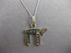 ESTATE .35CT DIAMOND 14KT WHITE GOLD 3D CLASSIC ROUND CHAI LIFE FLOATING PENDANT