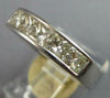 WIDE 1.52CT DIAMOND 14KT WHITE GOLD 3D PRINCESS 6 STONE CHANNEL ANNIVERSARY RING