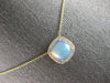 2.43CT DIAMOND & AAA AUSTRALIAN OPAL 14KT YELLOW GOLD CUSHION FLOATING PENDANT