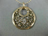 ESTATE 2.11CT DIAMOND & AAA RUBY 14K ROSE & BLACK GOLD ETOILE TEAR DROP PENDANT