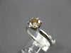 .60CT CHOCOLATE FANCY DIAMOND 14KT WHITE GOLD 3D ROUND 6 PRONG ENGAGEMENT RING