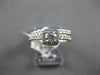.40CT DIAMOND 14KT WHITE GOLD CLASSIC ROUND SQUARE ENGAGEMENT WEDDING RING SET