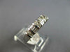 ESTATE .85CT DIAMOND 14K WHITE GOLD 3D CLASSIC ROUND & BAGUETTE ANNIVERSARY RING