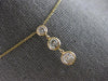1.20CT FANCY YELLOW DIAMOND 14KT YELLOW GOLD ROUND 3 STONE BEZEL LARIAT NECKLACE