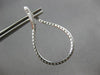 ESTATE LARGE 1.25CT DIAMOND 18KT WHITE GOLD TEAR DROP SIDEWAYS HANGING EARRINGS