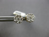 .50CT DIAMOND 14KT YELLOW GOLD CLUSTER INVISIBLE FLOWER SCREWBACK STUD EARRINGS