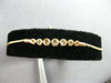 .34CT DIAMOND 14KT YELLOW GOLD 7 STONE GRADUATING BEZEL ADJUSTABLE LOVE BRACELET