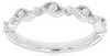 ESTATE .20CT DIAMOND 14KT WHITE GOLD 3D MULTI LEAF FILIGREE MILGRAIN FUN RING