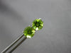 ESTATE 1.80CT AAA PERIDOT 14KT WHITE GOLD CLASSIC SOLITAIRE STUD EARRINGS #27901