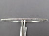 .26CT DIAMOND 14KT WHITE GOLD 2MM SEMI ETERNITY FLEXIBLE MAGNET BANGLE BRACELET