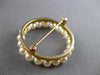 LARGE AAA SOUTH SEA PEARL 14KT YELLOW GOLD 3D CIRCLE OF LIFE BROOCH PIN #27523