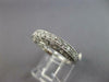 ESTATE .55CT DIAMOND 14KT WHITE GOLD 3D SEMI ETERNITY ANNIVERSARY RING #27560