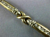 ESTATE LARGE 1.36CT DIAMOND 14KT YELLOW GOLD 3D CLASSIC X LOVE TENNIS BRACELET