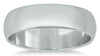 ESTATE WIDE 14KT WHITE GOLD 3D MATTE & SHINY CLASSIC 5MM SOLID ANNIVERSARY RING