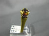 ANTIQUE WIDE 2.60CT AAA GARNET 18KT YELLOW GOLD THREE STONE FILIGREE RING #22641