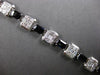 EXTRA LARGE 14.84CT DIAMOND & AAA SAPPHIRE 18KT WHITE GOLD 3D INVISIBLE BRACELET