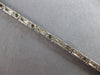 ESTATE .50CT DIAMOND 14KT WHITE GOLD 3D ROUND BAR BY THE YARD TENNIS BRACELET
